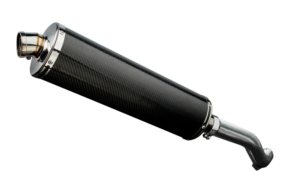 Kit silenciador escape carbono ovalado 18" Honda VFR800 Interceptor 1998-2001 Foto 2 de 4