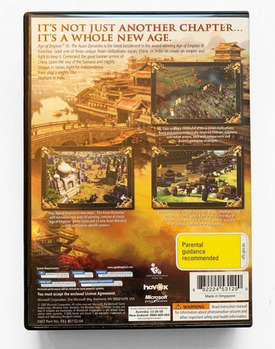 Age of Empires III: The Asian Dynasties Expansion Pack Games for Windows CD - Picture 3 of 3