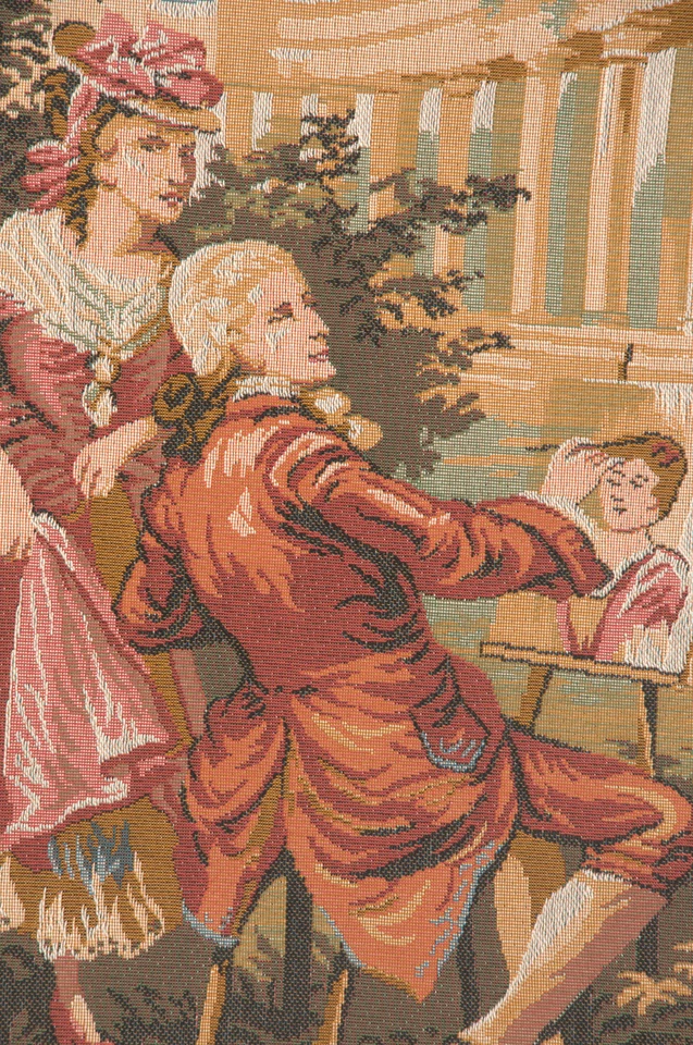 Dejeuner Champetre French Tapestry | Jacquard Woven Medieval Wall Art - Image 4 of 4