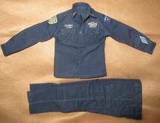 1/6 Scale Soldier Story Police Shirt Pants Polizei Uniform für Actionfigur blau