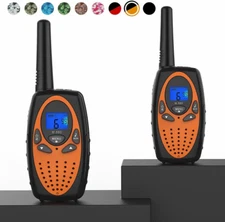 2 Pack Set Walkie Talkie Two Way Radio Long Range Rainproof Radio New