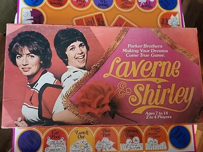 Vintage 1977 Laverne and Shirley Board Game Parker Brothers Prime Time Sitcom