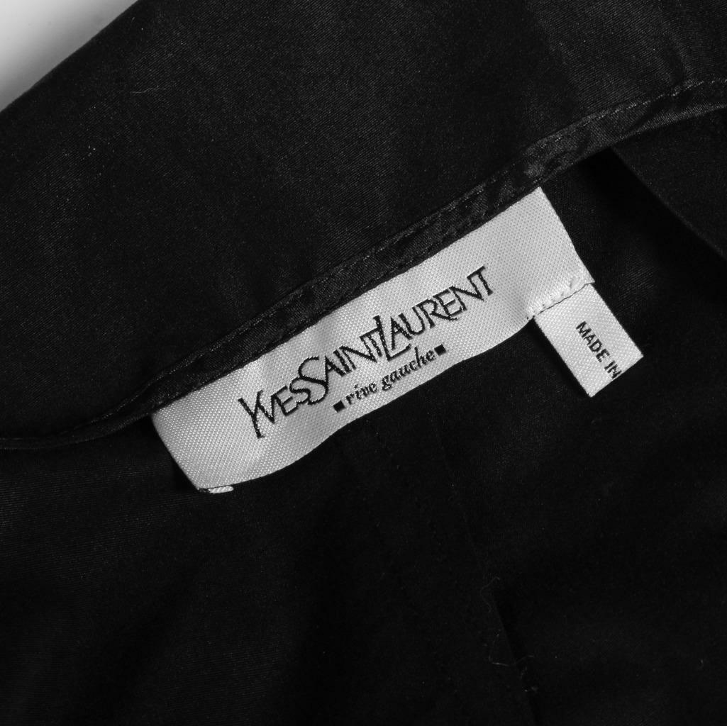 Gonna YVES SAINT LAURENT da donna cravatta anteriore vita alta a pieghe lunghezza ginocchio S