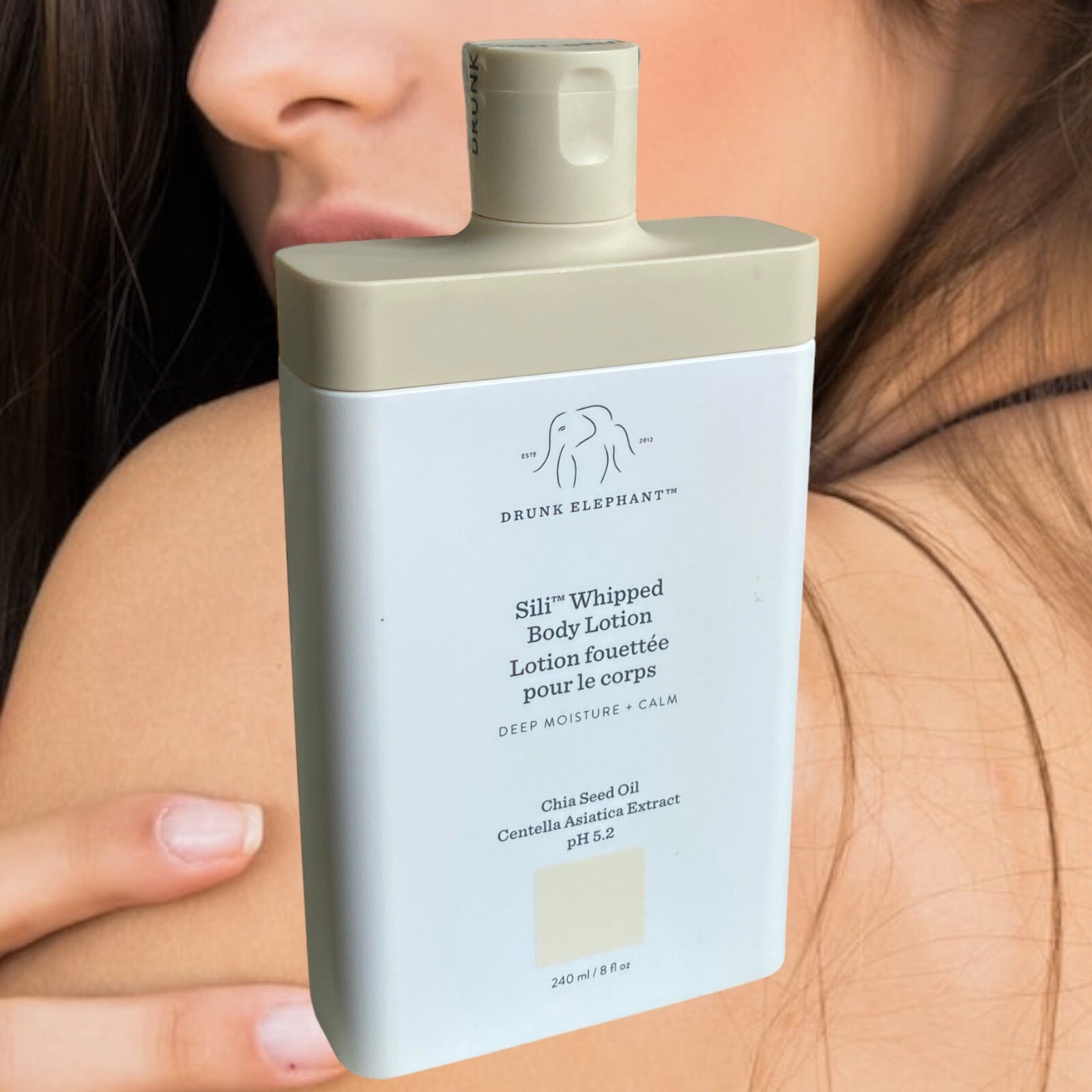 Drunk Elephant Sili Whipped Body Lotion Deep Moisturizer 240ml Full