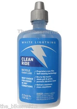 White Lightning Clean Ride 4oz Wax Chain Lube Squeeze Bottle Road Urban MTB Bike