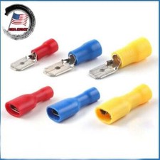Electrical Wire Connectors Insulated Spade Male Female Crimp Terminals 100PCS