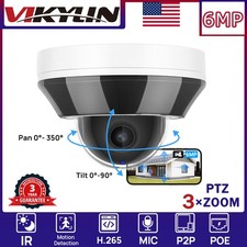 VIKYLIN PTZ 3 Optical Zoom IR30M Mini Dome 6MP IP CAMERA POE MIC Factory Direct