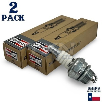 Champion 852 Copper Plus Spark Plug RCJ6Y - 2 Pack  - For Homelite Ryobi