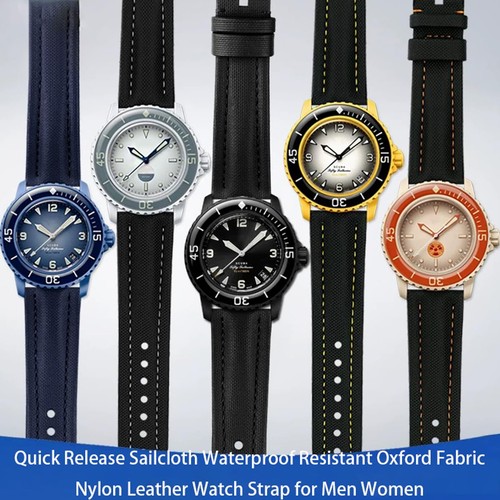 Nylon Leather Watch Band Quick Release Waterproof Resistant Oxford Fabric Dur... - Picture 6 of 8