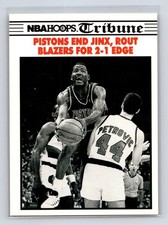 1990-91 Hoops #339 Clyde Drexler; Joe Dumars; Drazen Petrovic; Detroit Wins