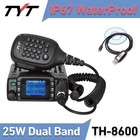 TYT TH8600 Waterproof Dual Band 25W Mini Mobile Radio 2M/70CM Ham Two Way Radio