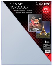 20 Ultra PRO 11x14 Toploaders Photo Collectible Document Art Poster Rigid Sleeve