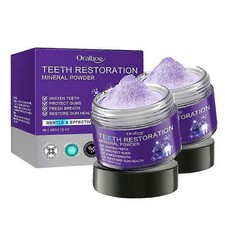 2x New Dental restoration mineral powder, mineral tooth powder, teeth whitening