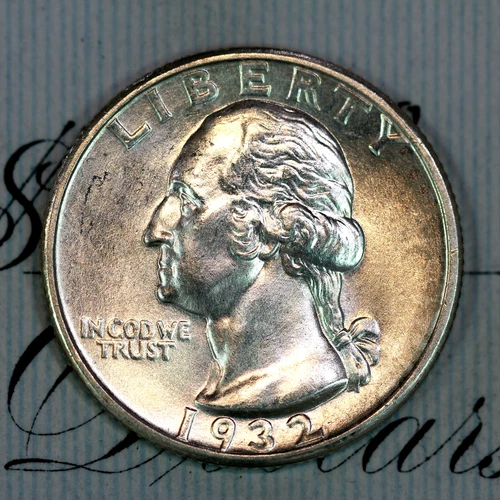 * 1932-S * SOLID+ GEM BU MS WASHINGTON QUARTER * FROM ORIGINAL COLLECTION