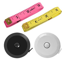 4 Pack Tape Measure Retractable Measuring for Body Fabric Sewing Tailor Cloth Kn