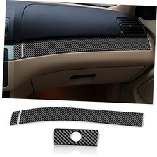 for BMW E46 1998-2006 Cover Center Console Interior Glove Box Dashboard Strip
