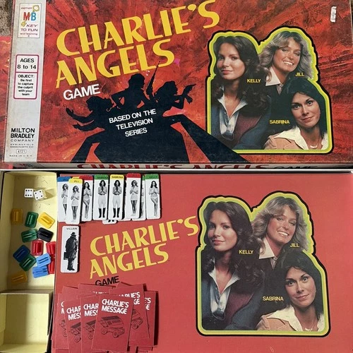 VINTAGE Charlie's Angels Board Game 1977 by Milton Bradley 4721 Complete  nice