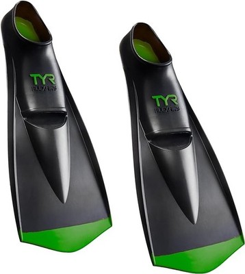 TYR Flex Swimming Fins 2.0 Green XS (Men 3-5 / Women 4.5-6.5) Adult swim gear