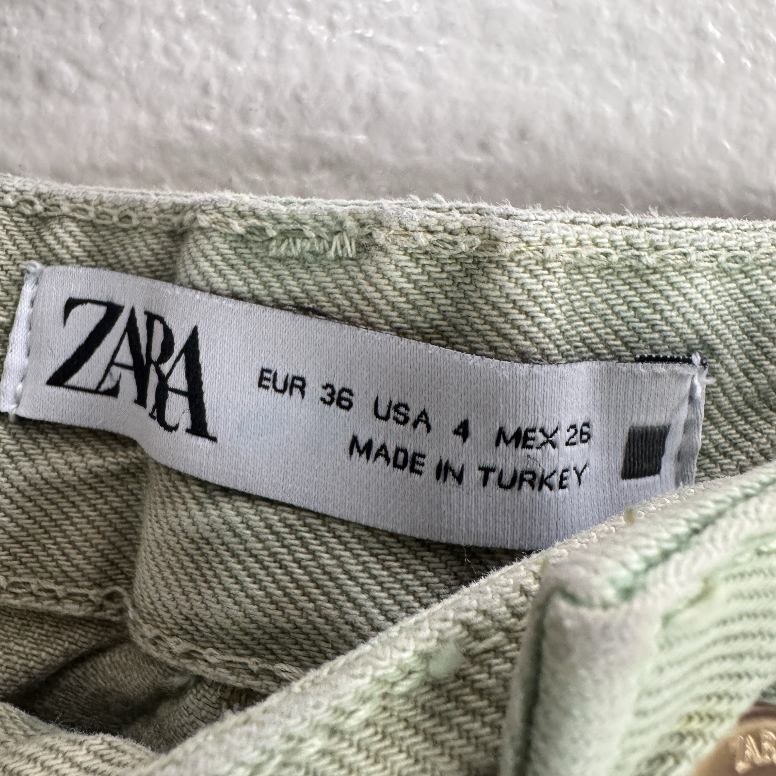Zara Cargo Wide Vintage Pants Women Size 4 image 5