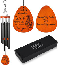 Sister Gifts, Sister Brithday Gifts, Sisters Wind Chimes with Engraved Message,