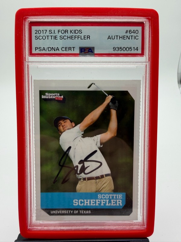 2017 Sports Illustrated SI For Kids Scottie Scheffler Signed Card Auto RC PSA 10