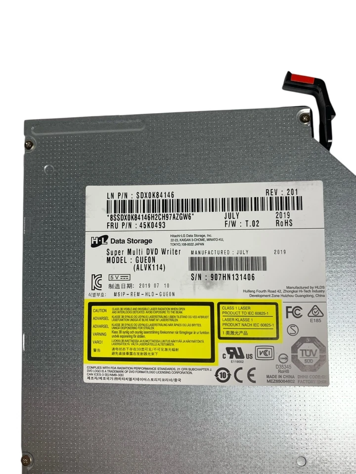 Lenovo SDX0K84146 M700 M900 DVD/CD RW Optical Disk Drive | ALVK114 45K0493 - Image 4 of 4