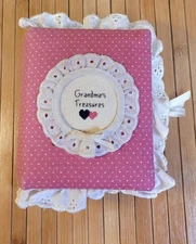 VTG Grandma's Treasures Memories 4x6 Photo Album Brag Book 100 Top Slip In Page