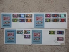 GUERNSEY - 1971 DEFINITIVE SET COMPLETE TO 50p ON 4 FIRST DAY COVERS, INCLUDING