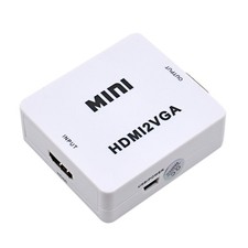 Image of HDMI to VGA Video Converter with 3.5mm Audio, 1080p@60Hz, Plug & Play, HDMI 1.3