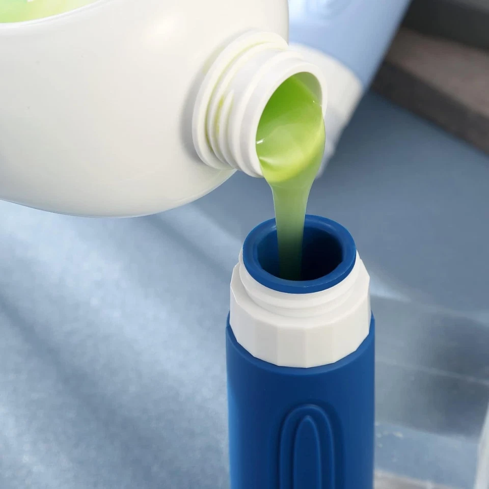 Дорожные бутылки 3 унции упаковка 8 шт., одобренные TSA герметичные силиконовые контейнеры для туалетных принадлежностей - Изображение 3 из 4