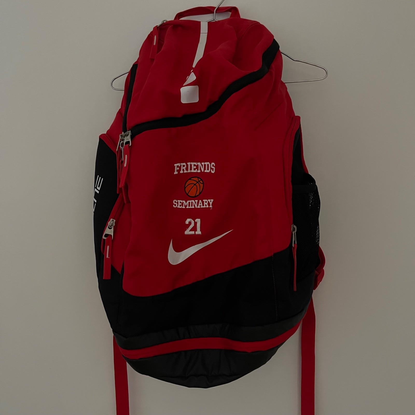 Nike Elite Hoops Max Air Backpack Red Basketball | Customized | Size: Os