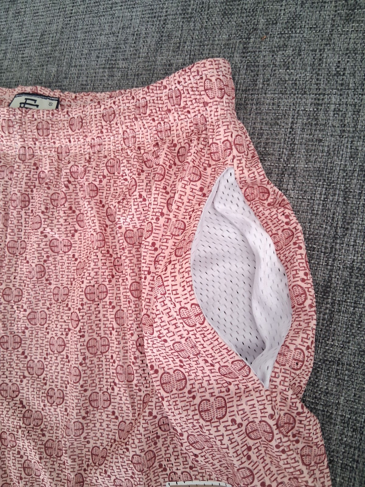 Eric Emanuel EE Basic Pink Monogram Shorts Mens S… - image 4