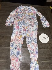 Little Sleepies Zippy Tiny Blooms Ruffles 6-9 Months New