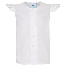 Kinder Dirndlbluse Flügelarm weiß Mädchen Bluse Kinderdirndlbluse Isar Trachten