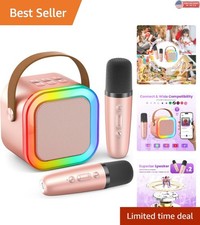 Bluetooth Karaoke Speaker with Colorful Lights - Kids' Birthday Gift Essential