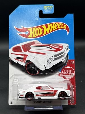  2016 Hot Wheels Target Exclusive Red Edition WHITE 70 CHEVY CHEVELLE many more