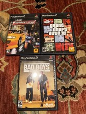 PS2 Game Bundle Lot(3) GTA 3, Midnight Club , Bad Boys Miami Takedown (Tested)