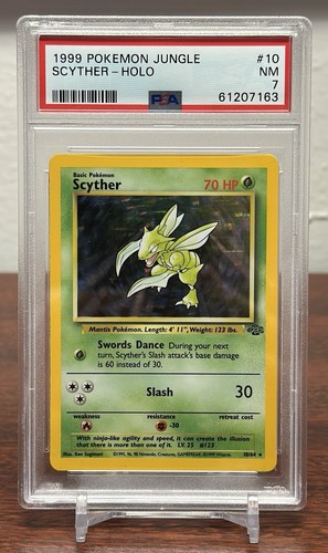 Scyther (Unlimited) graded PSA 7 for sale on eBay