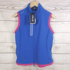 RLX Ralph LaurenWomen's Golf Tech Terry Full Zip VestBlue Multi Size Small