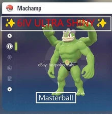 Pokemon Legends ZA ✨ 6IV Shiny Alpha Machamp✨Fast 🚀Masterball Held