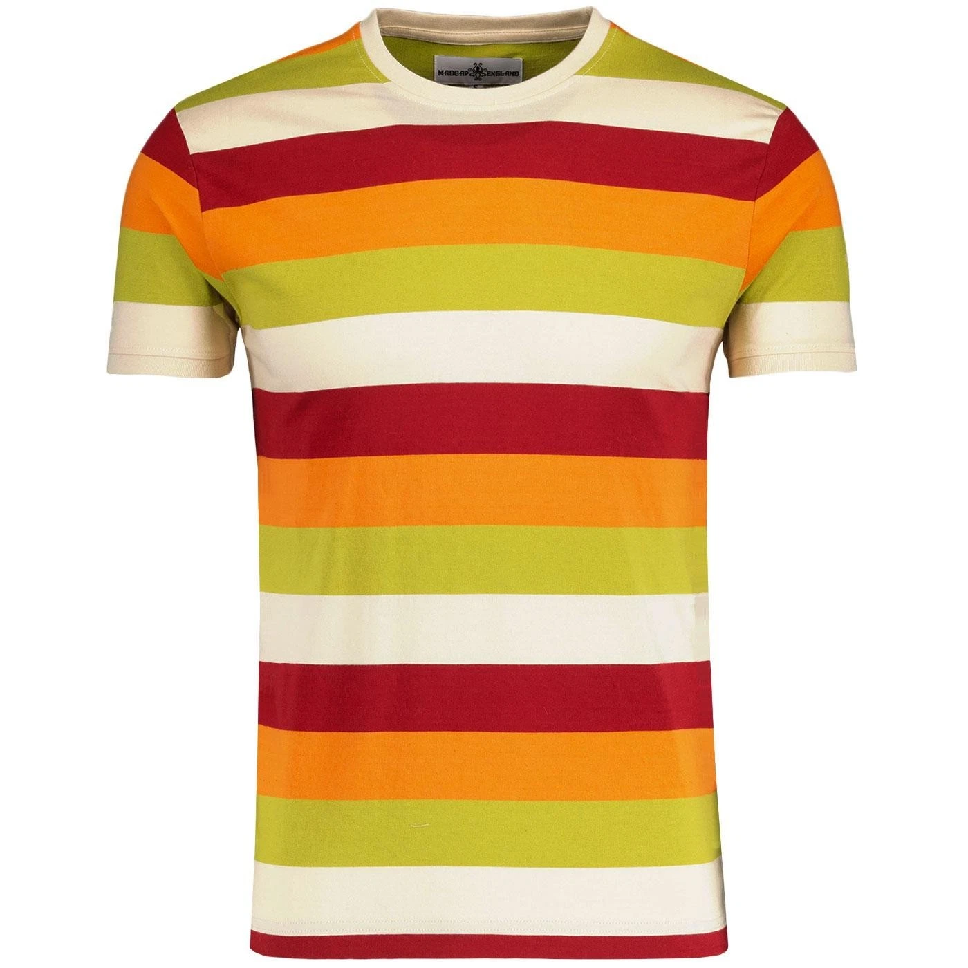 MADCAP MENS RETRO 70s 80s 90s Mod STRIPED T-SHIRT Shirt Tee Top Beatcomber MC515