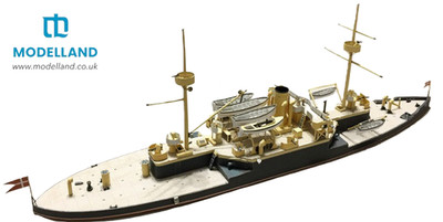 Card Paper Cut Out Model Kit Orel 345 Odin 1/200 Danish Armored Ship 1900