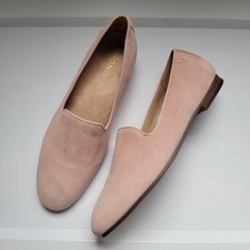 Vionic Pink Willa II Suede Loafer Flats Slip On Comfort Shoes Light Pink Siz 7.5