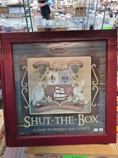 Shut the Box Board Game Bookshelf Edition Front Porch Classics Wood Complete