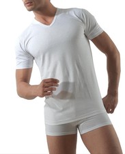 ROSSOPORPORA, Set da 6 Magliette scollo a V in Cotone pettinato 20/20