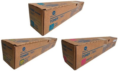 Konica-Minolta TN227C TN227Y TN227M Toner Kartusche Blau Gelb Rot NEU!