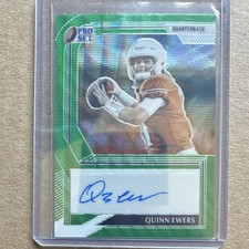 Leaf 2022 Pro Set Metal Quinn Ewers Green Prismatic Autograph #PA-QE1 /10