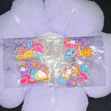 Multicolor Cartoon Unicorn Plastic Hair Clips Set, Non-Slip, Beaded Accents