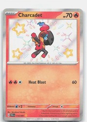 Charcadet 114/091 Paldean Fates Shiny Rare Holo
