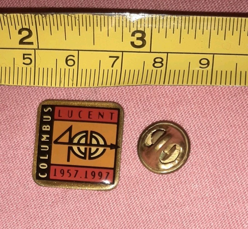 Vintage AT&T Columbus Lucent 1957-1997 Lapel Pin Ohio Factory Columbus Works